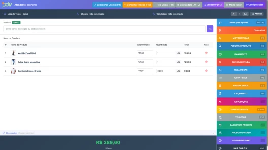 Interface do Mais PDV no Linux - PDV Offline